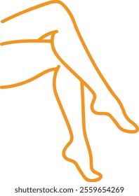 vector leg, prosthetic leg, human organ drawing