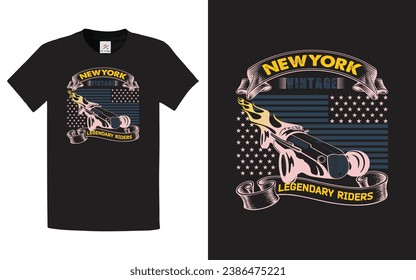 vector legendary riders t-shirt template design