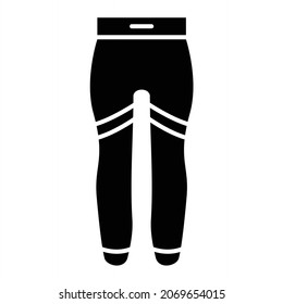 Vector Leggings Glyph Icon Design
