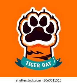 vector legs of cute tiger