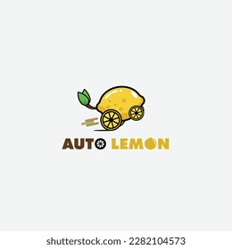 icono del logotipo del vehículo lemon vector