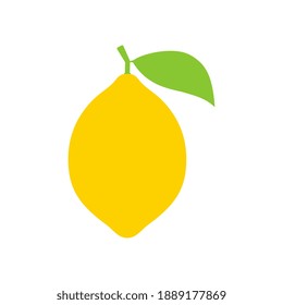 Vector Lemon Flat Design Illustration