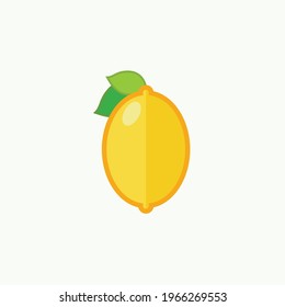 Vector lemon flat graphic design cartoon illustration.  Flat lemon design for any propouse.