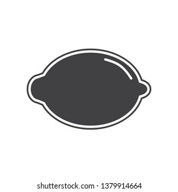 Vector lemon icon. Element of Fruits and vegatables for mobile concept and web apps icon. Glyph, flat icon for website design and development, app development
