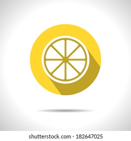 Vector lemon icon. Eps10
