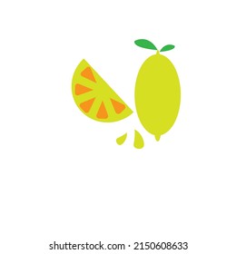 Ilustración de limón y jugo de limón