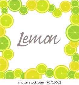 Vector Lemon and Lime Background
