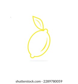 Logotipo vectorial moderno minimalista lemon vectorial