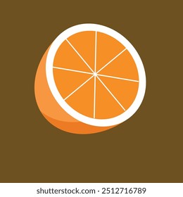 Vector lemon, orange,  orange and lemon icon, Fresh orange fruit 