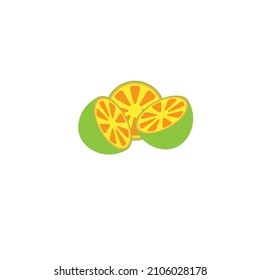 Lémina vectorial o piezas de limón arte clip minimalista