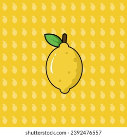 Vector Lemon shape fully editable ready to use.