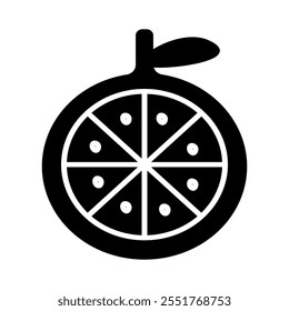 Vector lemon symbol. Citrus fruit icon in trendy hand drawn doodle style. Black illustration for lime label, organic badge, lemon juice packaging design or website. Cut lemon