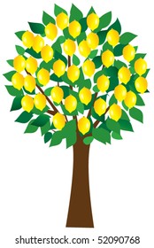 vector lemon tree