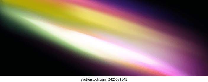 Сlente vectorial colorida, luz de arco iris de cristal y efectos transparentes de destello.Superposición para fondos.Concepto de prisma triangular.