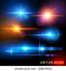 Vector Lens Flare Effect Set