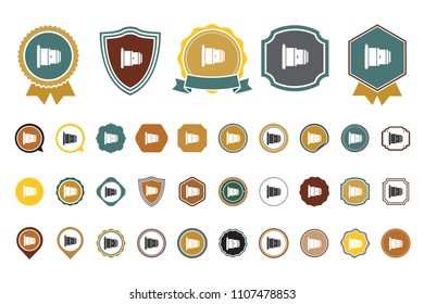 vector lens icon