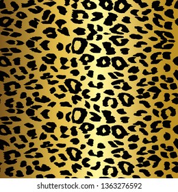 Vector leopard background. Seamless pattern.Animal print.