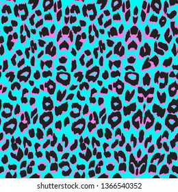 Vector leopard background. Seamless pattern.Animal print.