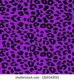 Vector leopard background. Seamless pattern.Animal print.