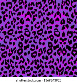 Vector leopard background. Seamless pattern.Animal print.