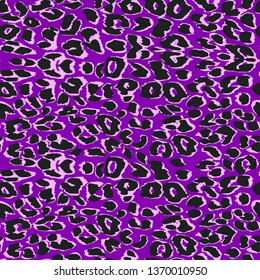 Vector leopard background. Seamless pattern.Animal print.