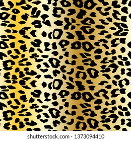 Vector leopard background. Seamless pattern.Animal print.