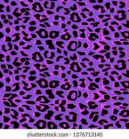 Vector leopard background. Seamless pattern.Animal print.