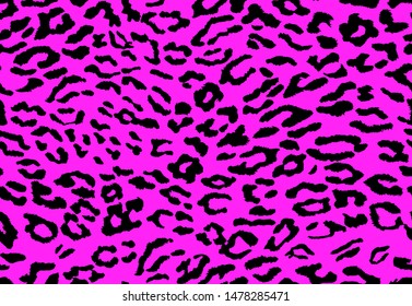 Vector leopard background. Seamless pattern.Animal print. 