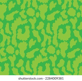 Vector Leopard Bicolor Abstract Retro Fashion Seamless Pattern Textile Design Minimal Geometric