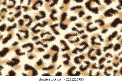 vector leopard camouflage pattern modern yellow print background