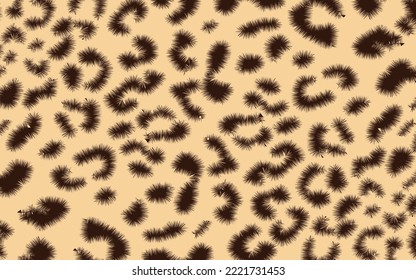 vector leopard camouflage pattern modern yellow print background