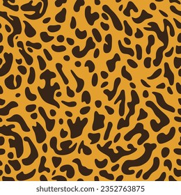 vector of Leopard camouflage repeating pattern, animal skin seamless patterns. fabric leather, safari backdrop.