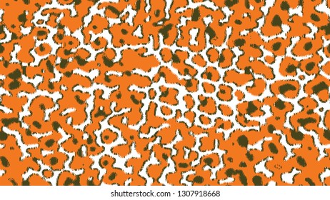   Vector Leopard pattern  funny design drawing seamless. Texture leopard . Fashionable print. Fashion and stylish background for t-shirt, textile, wear, graphic, wallpaper, scarf, linens
