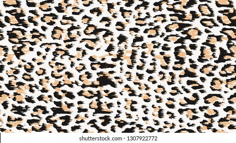   Vector Leopard pattern  funny design drawing seamless. Texture leopard . Fashionable print. Fashion and stylish background for t-shirt, textile, wear, graphic, wallpaper, scarf, linens