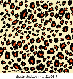 Vector of leopard print pattern