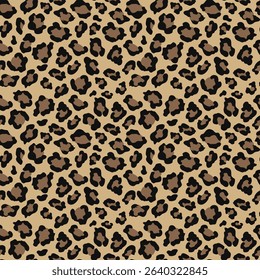 
vector leopard print seamless stylish design, classic pattern with spots