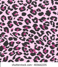 Vector leopard seamless pattern. Vector