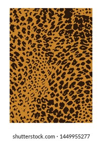 Vector leopard seamless pattern. animal print