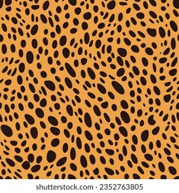 vector of Leopard seamless pattern, animal skin camouflage repeating patterns. fabric leather, zoo background.