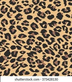 Vector leopard seamless pattern. animal print