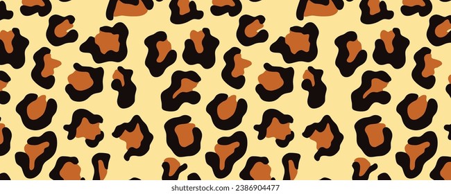 Vector leopard seamless pattern background