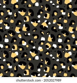 Vector leopard skin pattern for textile design