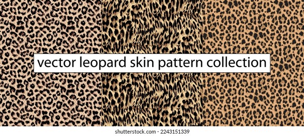 vector leopard skin seamless pattern illustration background, leopard skin textile fashion design for fabric print