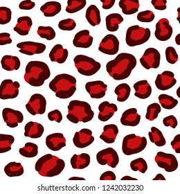 vector leopard skin texture red seamless 