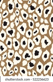 vector leopard texture of different colors brown background, leopard print