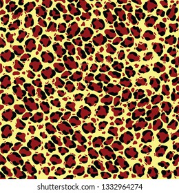 vector leopard texture. vector jaguar skin pattern. Colored leopard skin background. vector leopard skin texture. Wild Jaguar trendy pattern. Cartoon exotic leopard spots .