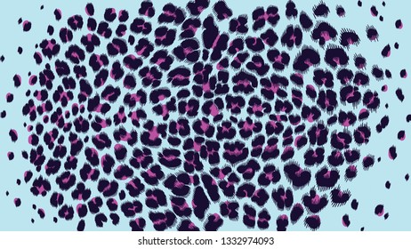 vector leopard texture. vector jaguar skin pattern. Colored leopard skin background. vector leopard  skin texture. Wild  Jaguar  trendy pattern. Cartoon exotic lady trend leopard spots .