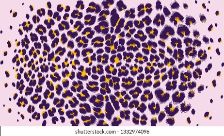 vector leopard texture. vector jaguar skin pattern. Colored leopard skin background. vector leopard  skin texture. Wild Jaguar  trendy pattern. Cartoon exotic leopard spots lady trend.