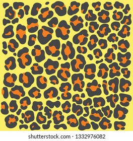 vector leopard texture. vector jaguar skin pattern. Colored leopard skin background. vector leopard  skin texture. Wild  Jaguar  trendy pattern. Cartoon exotic  leopard spots lady trend print