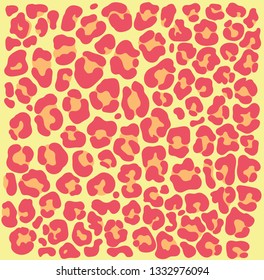 vector leopard texture. vector jaguar skin pattern. Colored leopard skin background. vector leopard  skin texture. Wild  Jaguar  trendy pattern. Cartoon exotic  leopard spots lady trend print